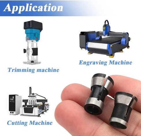 3Pcs Router Collet Chuck, Router Bit Collet Chuck Clamping Adapter Milling Adapter Chuck Conversion Tool for Woodworking Trimming Engraving Machine in Saudi Arabia