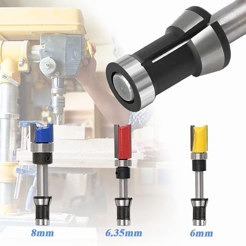 3Pcs Router Collet Chuck, Router Bit Collet Chuck Clamping Adapter Milling Adapter Chuck Conversion Tool for Woodworking Trimming Engraving Machine in Saudi Arabia