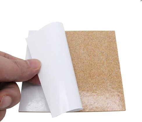 16 Pcs Self-Adhesive Cork Squares, 4 x 4 Inch Cork Tiles Backing Sheets,Mini Wall Cork Mat,Cork Tiles,for Cork Coasters Pads and DIY Crafts,Wood Color, 4",Squares in Kuwait