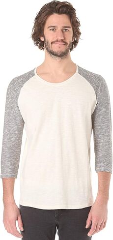 Nudie Jeans Men's Quarter Sleeve Contrast T-Shirt in Saudi Arabia