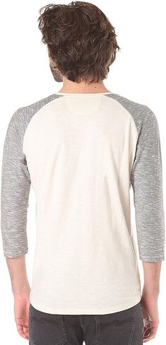 Nudie Jeans Men's Quarter Sleeve Contrast T-Shirt in Saudi Arabia