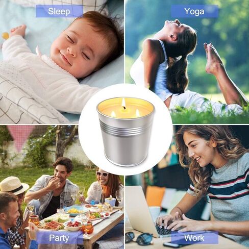 20 OZ Citronella Candles Outdoor Indoor, Large Citronella Candles for Patio/Home/Garden, 3 Wicks Citronella Burning Time Lasting 100 Hours Each, 100% Natural Soy Wax Candles (2 Packs) in Saudi Arabia