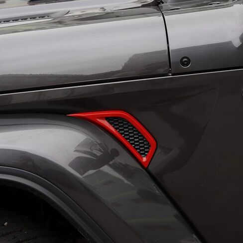 Voodonala for Jeep JL Side Air Conditioning Vent Outlet Decoration Trim for 2018-2022 Jeep Wrangler JL JLU Gladiator JT Trunk, Bright Silver in Saudi Arabia
