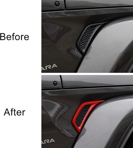 Voodonala for Jeep JL Side Air Conditioning Vent Outlet Decoration Trim for 2018-2022 Jeep Wrangler JL JLU Gladiator JT Trunk, Bright Silver in Saudi Arabia