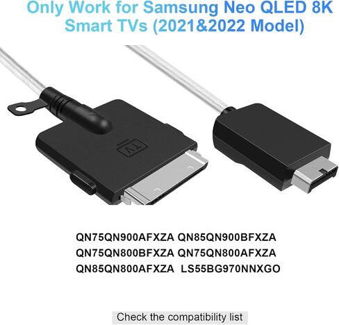 BN39-02688B كابل توصيل واحد غير مرئي مناسب لأجهزة التلفاز الذكية Samsung Neo QLED 8K QN800A QN800B QN900A QN900B Series كابل تلفزيون in Kuwait