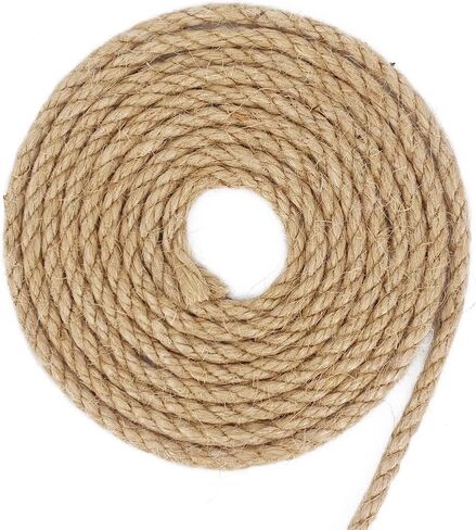 Leecogo 4mm Jute Rope 164 Feet Heavy Duty and Thick Twine Rope for Gardening Arts Crafts Packing Bundling Recycling and Home Decor Brown in Saudi Arabia