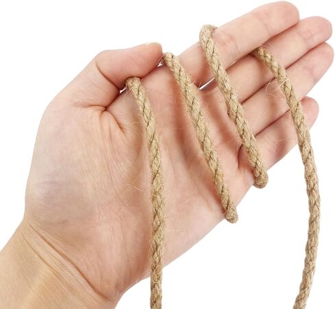 Leecogo 4mm Jute Rope 164 Feet Heavy Duty and Thick Twine Rope for Gardening Arts Crafts Packing Bundling Recycling and Home Decor Brown in Saudi Arabia