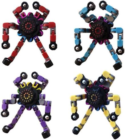 2024 New Fidget Toy Spinners Sensory Robot Toy (Blue), Small in Saudi Arabia