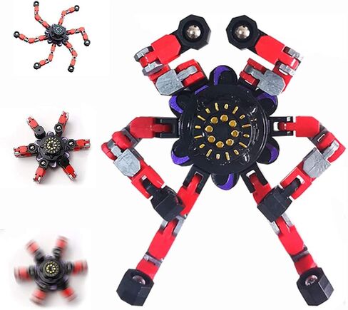 2024 New Fidget Toy Spinners Sensory Robot Toy (Blue), Small in Saudi Arabia