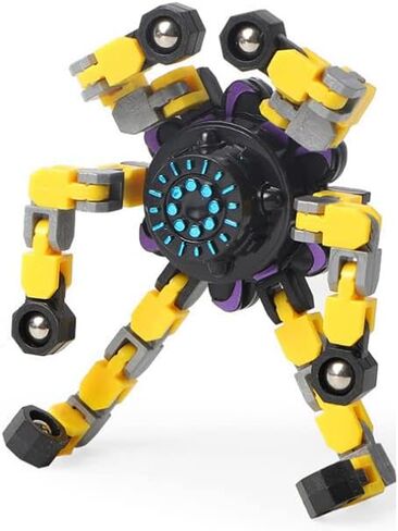 2024 New Fidget Toy Spinners Sensory Robot Toy (Blue), Small in Saudi Arabia