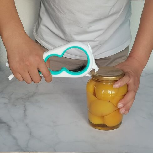 Otstar Jar Opener Bottle Opener and Can Opener for Weak hands, Seniors with Arthritis and Anyone with Low Strength, Mutil Jar Opener Get Lids Off Easily (Blue and Grey) in Saudi Arabia