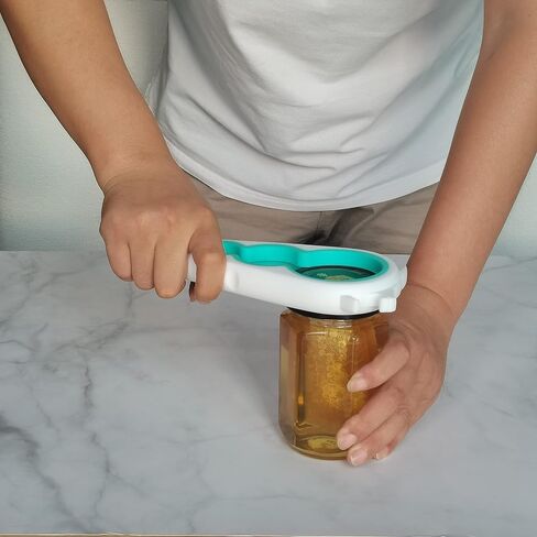 Otstar Jar Opener Bottle Opener and Can Opener for Weak hands, Seniors with Arthritis and Anyone with Low Strength, Mutil Jar Opener Get Lids Off Easily (Blue and Grey) in Saudi Arabia