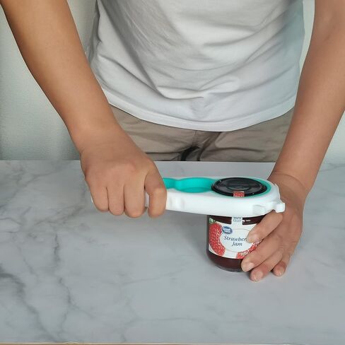 Otstar Jar Opener Bottle Opener and Can Opener for Weak hands, Seniors with Arthritis and Anyone with Low Strength, Mutil Jar Opener Get Lids Off Easily (Blue and Grey) in Saudi Arabia