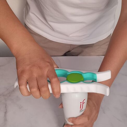 Otstar Jar Opener Bottle Opener and Can Opener for Weak hands, Seniors with Arthritis and Anyone with Low Strength, Mutil Jar Opener Get Lids Off Easily (Blue and Grey) in Saudi Arabia