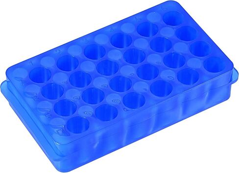 MECCANIXITY Centrifuge Tube Rack 11mm/7.5mm Hole 24-Well Double Panel Polypropylene for 0.5ml/1.5ml/2ml Tube Pack of 2 in Saudi Arabia