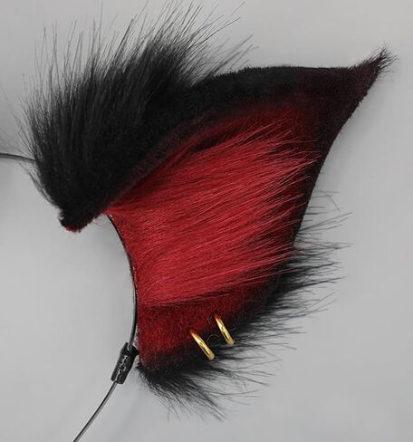 Fox Ears and Tail Set Adult Fox Wolf Cat Cosplay Costume Accessories Animal Ears Headband and Tail for Fancy Party in Saudi Arabia