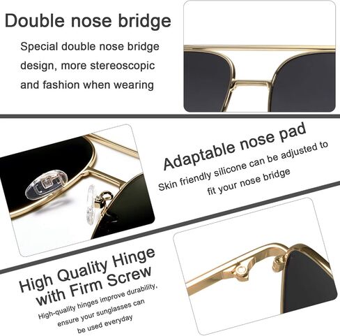 Lightweight Square Polarized Sunglasses for Mens UV400 Protection in Saudi Arabia