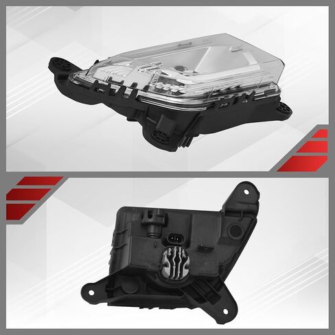 GM2592315 Front Bumper Fog Halogen Light Left Driver Side Enhance visibility for 2016 2017 2018 CHEVROLET SILVERADO 84000614 GM2593315 in Kuwait
