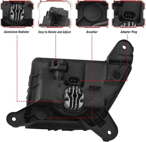 GM2592315 Front Bumper Fog Halogen Light Left Driver Side Enhance visibility for 2016 2017 2018 CHEVROLET SILVERADO 84000614 GM2593315 in Kuwait
