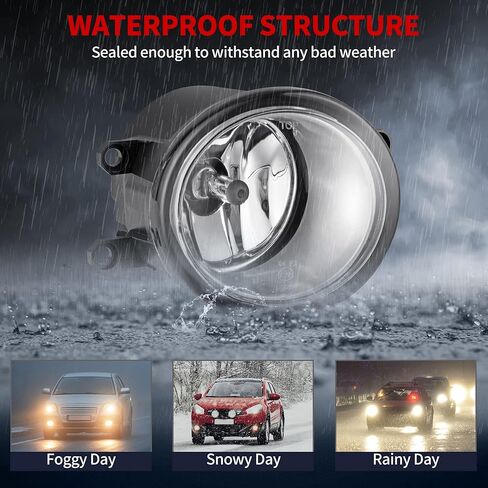 YITAMOTOR Fog Lights Compatible with 2007-2014 Camry 2009-2013 Corolla 06-12 RAV4 08-10 Highlander 10-13 RX350 RX450h 2013 GS350 GS450h LX570 Fog Light Replacement Fog Lamp in Saudi Arabia
