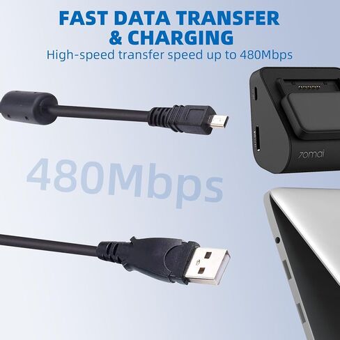 USB شاحن بطارية الكمبيوتر USB شاحن بطارية كابل مزامنة البيانات الحبل لسوني كاميرا Cybershot DSC-W800 W810 W830 W330 S/B/P/R in Kuwait