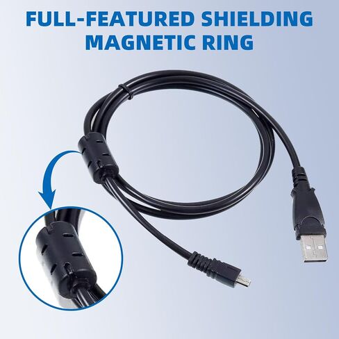 USB شاحن بطارية الكمبيوتر USB شاحن بطارية كابل مزامنة البيانات الحبل لسوني كاميرا Cybershot DSC-W800 W810 W830 W330 S/B/P/R in Kuwait