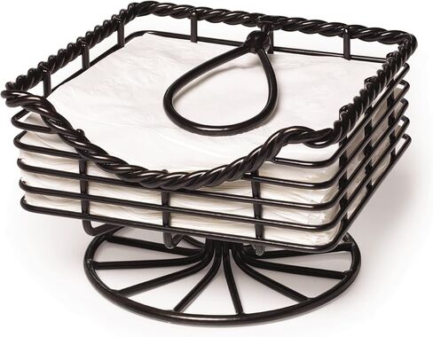 Gourmet Basics by Mikasa Rope Centerpiece Fruit Storage Basket, 11", Black in Saudi Arabia