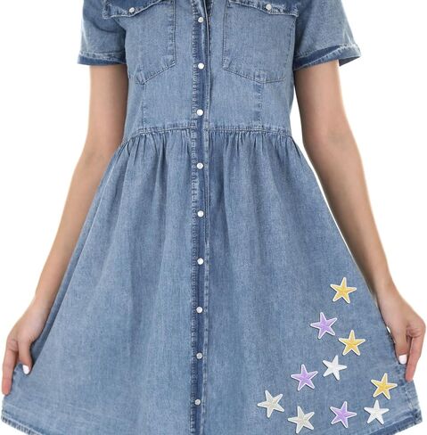 Star Iron On Patches, Stars Embroidery Applique Patch, Cute DIY Decorative Patches for Clothing Jeans Jackets Backpacks Hats (64 Pieces 16 Color) in Saudi Arabia