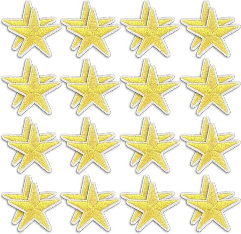 Star Iron On Patches, Stars Embroidery Applique Patch, Cute DIY Decorative Patches for Clothing Jeans Jackets Backpacks Hats (64 Pieces 16 Color) in Saudi Arabia
