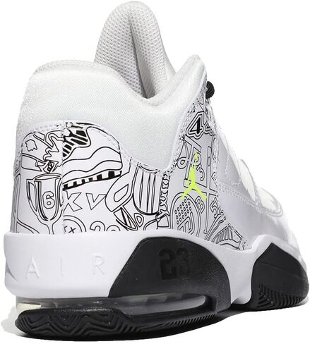Jordan Girl's Jordan Max Aura 3 DIY (طفل كبير) أبيض/أسود/بنفسجي مفرط/أزرق جامعي 7 طفل كبير M in Saudi Arabia