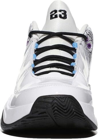 Jordan Girl's Jordan Max Aura 3 DIY (طفل كبير) أبيض/أسود/بنفسجي مفرط/أزرق جامعي 7 طفل كبير M in Saudi Arabia