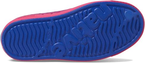 Native Shoes Kids Jefferson Sugarlite Ombre (طفل كبير) - جزء علوي من مادة EVA مثقوب - مقدمة مستديرة - طراز سهل الارتداء مغامرة أزرق/وردي التوت/Adventure Radberry Ombre 5 Big Kid M in Saudi Arabia