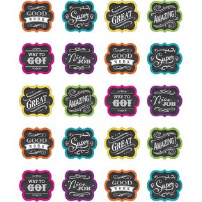 Teacher Created Resources (5618) Chalkboard Brights Stickers