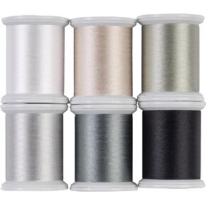 Superior Threads Kimono Silk Sewing Quilting Thread 220 Yard Spool 6-Pack (Happy Trails)