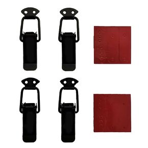 4Pack Bumper Quick Release Clips for Car,Universal Bumper Latch Fasteners Holder Mat Clip,Large Size(Black)