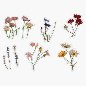 Flower Garden Vinyl Decal Sticker Car Waterproof Car Decal Bumper Sticker 5"