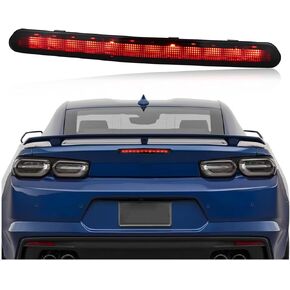 High Mount Stop Light LED Third Brake Light Assemblies Compatible with Chevrolet Camaro Coupe/Convertible 2016-2020 Rear LED Brake Lamp (Red)