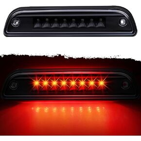 3rd Brake Light Fit For Toyota Tacoma 1995-2016 High Mount Stop Light LED Rear Cab Roof Center Mount Brake Stop Tail Cargo Light (Black+Clear)
