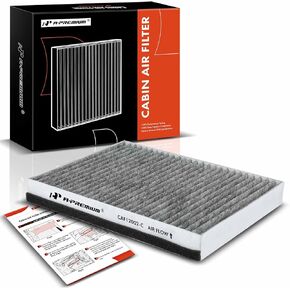 A-Premium Cabin Air Filter with Activated Carbon Compatible with Kia Models - Soul 2014 2015 2016 2017 2018 2019, Soul EV 2015-2019 - Behind Glove Box - Replace# 97133-B2000, 97133B2000