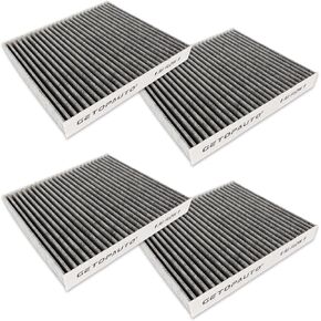 PA30093 cabin air filter with Activated Carbon Compatible with Kenworth T-680 T-880 Peterbilt 567 579 Replace X1987001 PA30093 PA4405 CAF1815P(set of 4)