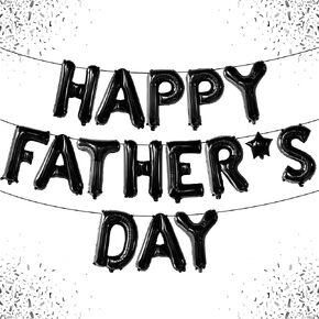 KatchOn, Happy Fathers Day Balloons - 16 Inch | Black Fathers Day Decorations for Party, Happy Fathers Day Banner | Fathers Day Party Decorations | Happy Fathers Day Sign, Happy Fathers Day Backdrop in Saudi Arabia