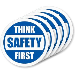 SmartSign "Safety is a Job Requirement" Pack of 5 Hard Hat Labels | Retro-Reflective, 2" Circle, Made in USA