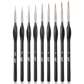 Mr. Pen- Miniature Paint Brushes, 9 Pcs, Detail Paint Brush Set, Fine Paint Brush, Fine Detail Paint Brush Set, Detail Paint Brushes, Model Paint Brushes, Detail Brush Set, Mini Paint Brushes