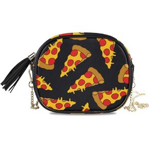 ALAZA Women's Rainbow of Colorful Boxes Cross Body Bag Chain Shoulder Handbag Purse with Tassel