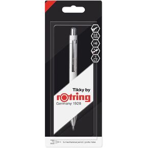 rOtring Tikky Mechanical Pencil, HB 0.5 mm, White Barrel (Blister Pack)