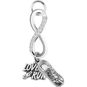 LQRI Running Gift Love To Run Charm Cross Country Running Jewelry Runners Running Shoes Pendant Gift Marathon Gift