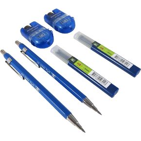 مجموعة Taytools زوجان من أقلام الرصاص الميكانيكية 504021 مقاس 2.0 مم مع 12 سلسلة HB ومؤشر/مبراة