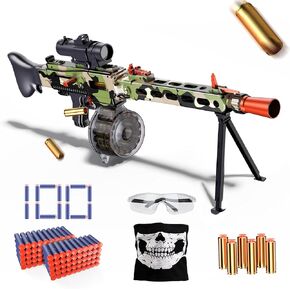 Toy Gun Automatic Sniper for Soft Bullets -2 Modes Burst Electric Toy Foam Blaster with 100 Darts, Large Magazines, Toys for 8-12 Year Old Boys Adults, Birthday Chritmas Gift