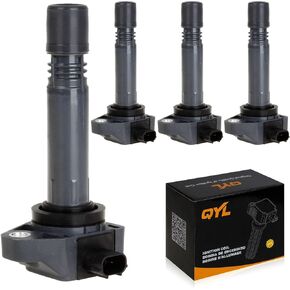 QYL Pack of 4Pcs Ignition Coils Replacement for Honda Civic L4 1.8L Only 2006 2007 2008 2009 2010 2011 #UF582 C1580 1788393 RNAA01 IC662