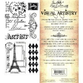 TIM HOLTZ - Visual Artistry Collection Stampers Anonymous Clear Stamps - French Market